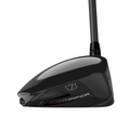 A close-up of the Wilson 2025 Dynapwr Max Driver head, showing its sleek, modern design with DYNAPWR in white lettering and a small Wilson logo above it, set against a white background.