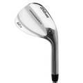 The Wilson 2025 Harmonized Wedge by Wilson, labeled 52° and S2I, features a shiny metallic finish and is shown against a white background, engineered for superior spin control.