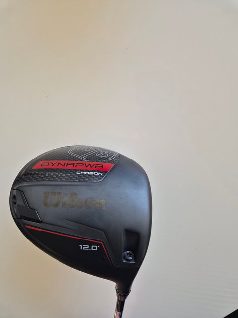 Wilson Dynapower Carbon sole showing the 12 degree loft marking