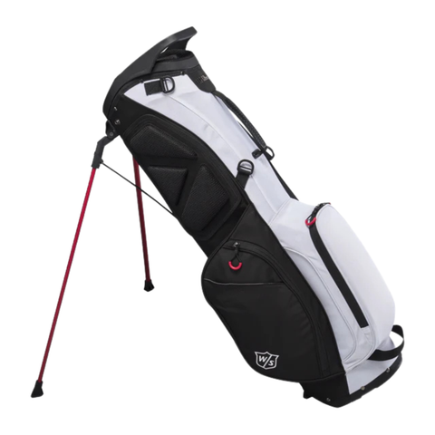 Wilson Exo Lite Stand Bag | Black/Red/White