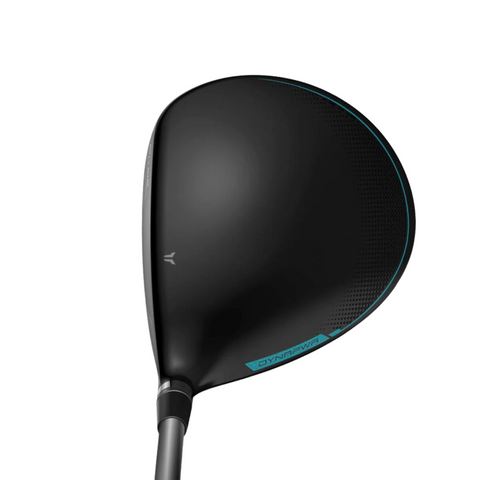 A black matte-finish golf driver with subtle blue accents and "DYNAPWR" near the clubhead, from the Wilson Women's Dynapwr Golf Club Set by Wilson, shown against a white background.
