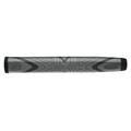 The WinnPro X 1.60" Putter Grip in dark grey by Winn features a textured Excel Polymer design, the Winn logo on one end, and VSN 1.60 near the other, offering an oversized grip for enhanced comfort.