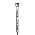 The white SuperStroke Zenergy WristLock Putter Grip features bold black branding and a sleek geometric design near the top.
