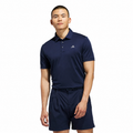 Adidas Performance Solid Polo Collegiate Navy front model view