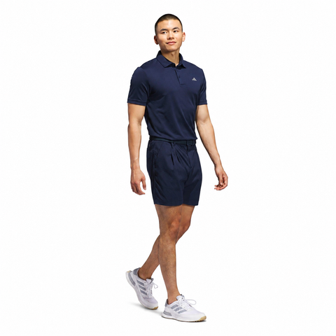 Adidas Performance Solid Polo Collegiate Navy full model view