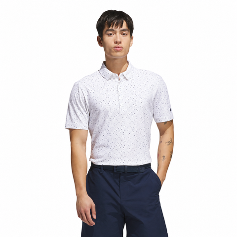 Adidas Ultimate365+ Climacool Break Out Print Polo White front model view