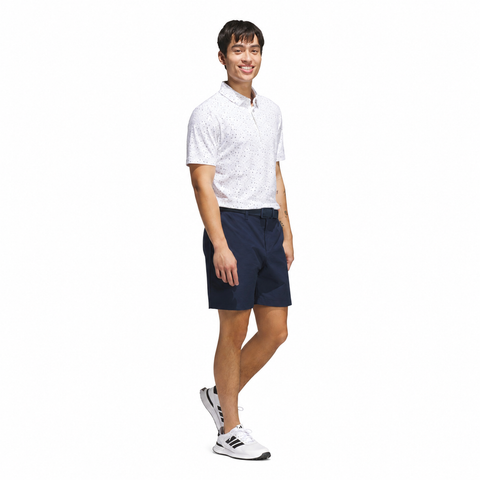 Adidas Ultimate365+ Climacool Break Out Print Polo White full model view