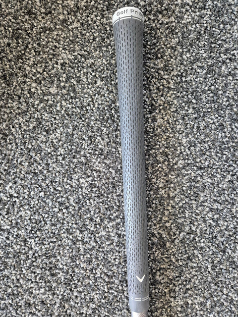 Grip on a used left-handed Callaway Paradym Ai Smoke MAX driver