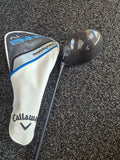 Used left-handed Callaway Paradym Ai Smoke MAX driver with headcover