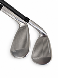 Cobra AIR-X 2024 gap and sand wedge pair, clubface and groove view