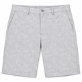 Greg Norman G7XLH540 men's tonal leaf-print golf shorts in grey
