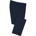 Greg Norman men's ML75 Microlux golf pants in navy — folded view showing pocket and fabric detail.