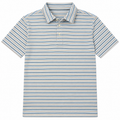 Greg Norman Fashion 3 striped men's golf polo in white