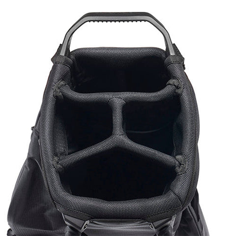 Mizuno 2026 BR-D3 stand bag in Black/White – four-way top divider