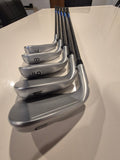 PING G440 iron set sole view showing 7, 8, 9, W and U