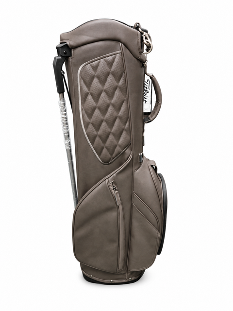 Titleist 2026 LinksLegend Members II stand bag in Truffle, quilted side panel