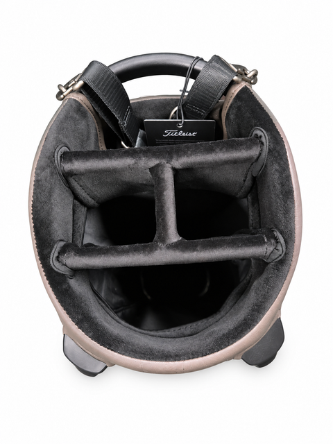 Titleist 2026 LinksLegend Members II stand bag in Truffle, four-way top divider