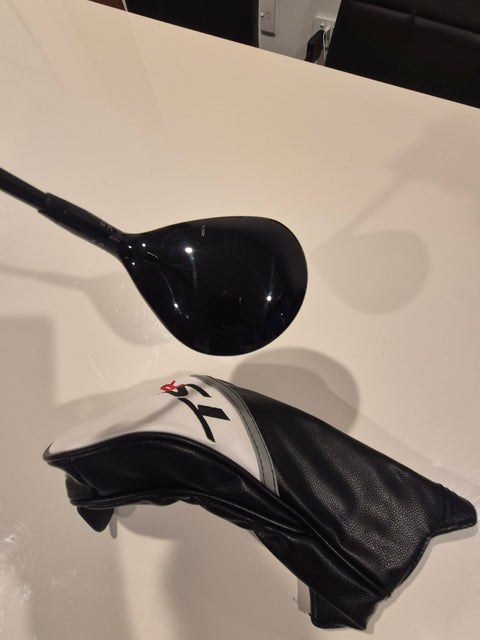 Titleist TSR3 fairway wood crown showing minor cosmetic marks