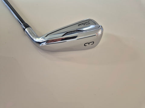 Titleist U505 3 utility iron rear cavity and number 3 marking