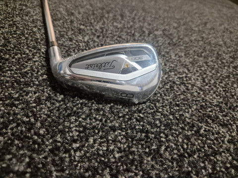 Unused right-handed Titleist T300 48 degree wedge with original wrapper - back view