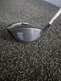 Used Cobra AIR-X women's 15 degree driver face showing grooves and wear