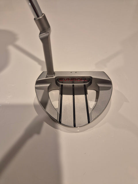 Used Evnroll ER7V 35-inch putter top view showing alignment lines