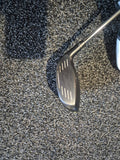 PING G430 Max left-handed fairway wood face showing normal wear