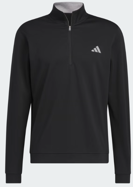 Adidas Elevated 1/4 Zip Pullover - Black - Golf360